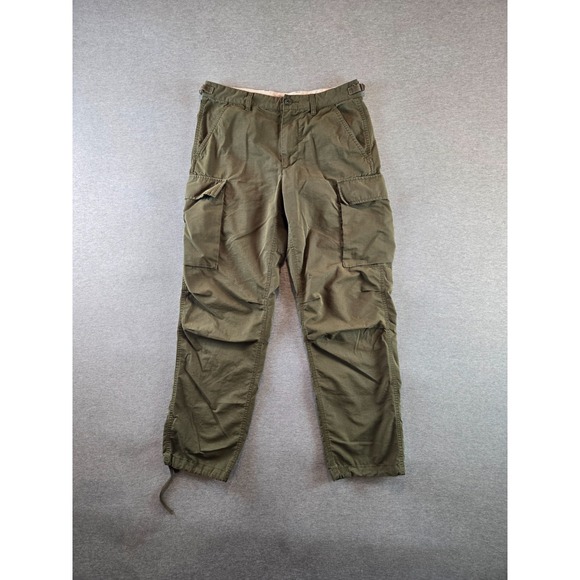 Wallace & Barnes Cargo Pants Mens 31x31 Olive Green Gorpcore Pocket Ripstop - Picture 1 of 15